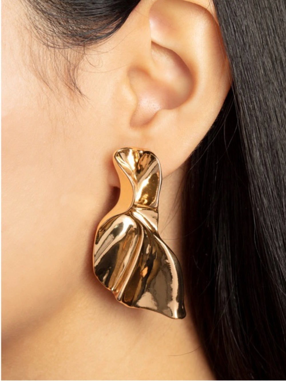 Gold Couture Drop Earrings